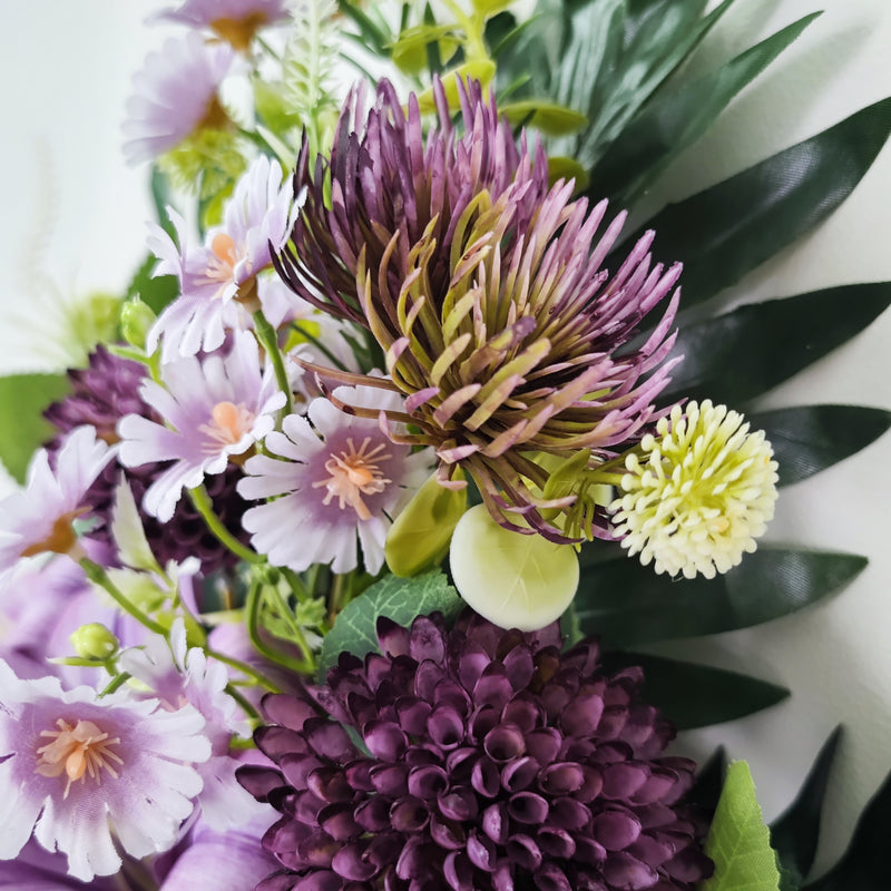 Bulk Exclusive Miss You Tiger Lilies and Mum Cemetery Flowers with Floral vase Stake for Cemetery Wholesale