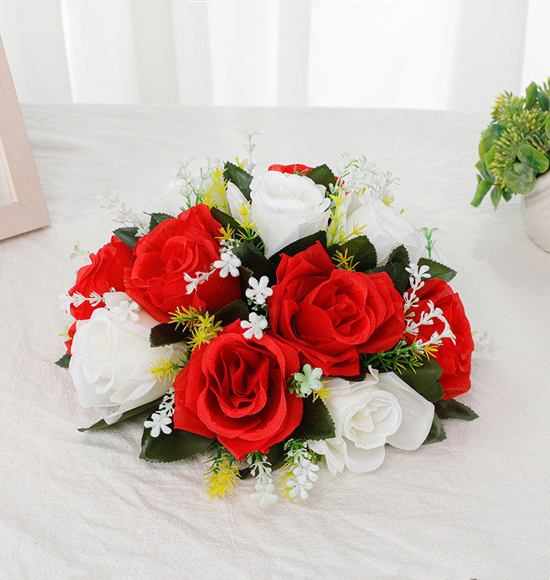 Bulk 2pcs Flower Ball Flower Arrangement Bouquet for Wedding Centerpiece Parties Home Décor Wholesale