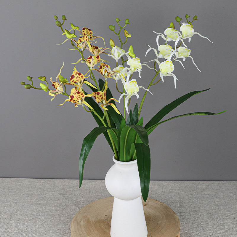 Tiges de buisson de fleurs de lys araignée en vrac avec feuilles pour l'artisanat Bonsaï DIY en gros