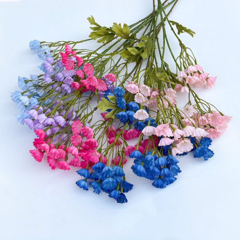 Lot de 10 fleurs artificielles « Forget Me Not » de 76,2 cm, 76,2 cm, tiges longues, pour arrangement floral, vente en gros