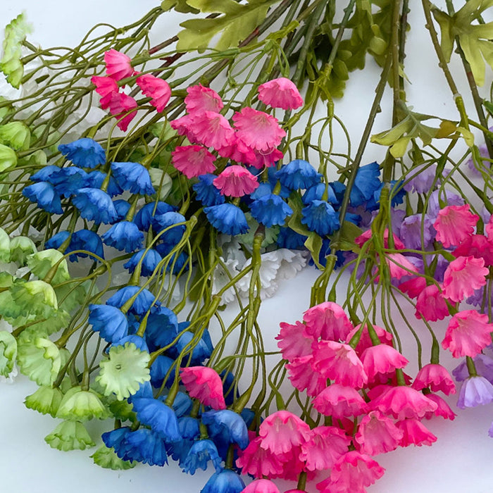 Bulk 10Pcs 30" Forget Me Not Artificial Flowers Long Stems Spray Floral Arrangement Wholesale