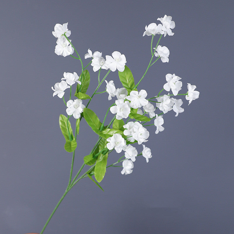 Bulk 4 Pcs 18.5" Artificial Silk Forget Me Not Bouquet Realistic Blue Flowers for Fall Decor Vase Arrangement Wedding DIY Wholesale