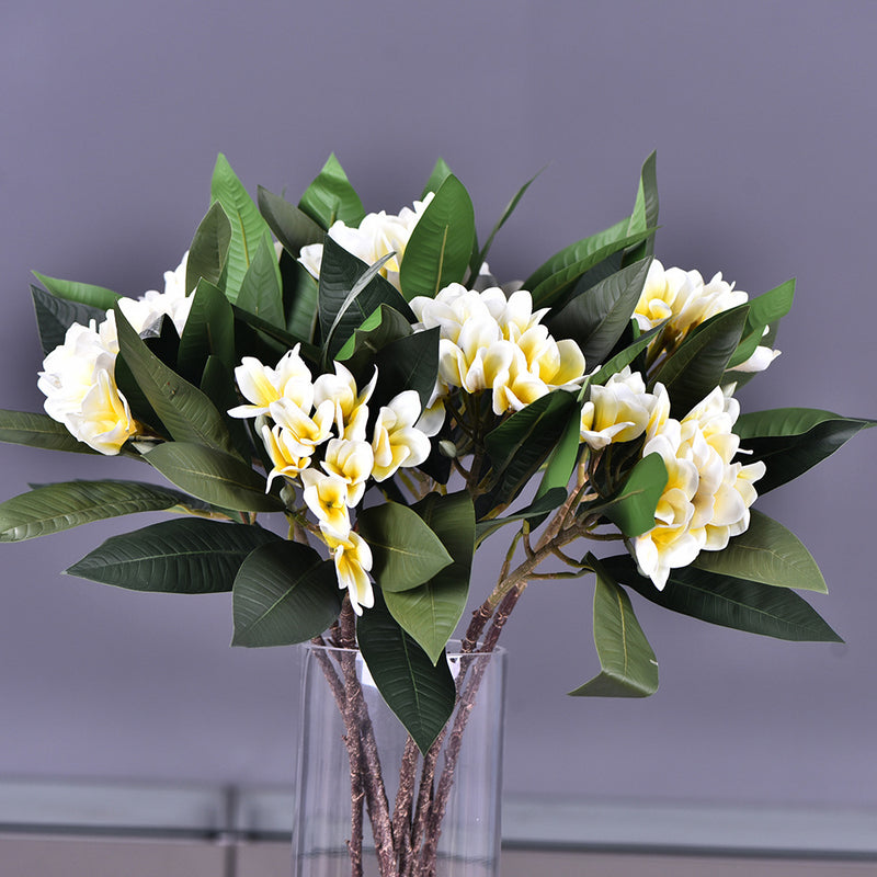 Bulk 6Pcs 28" Frangipani Bouquets Beach Hawaii Luau Party Wholesale