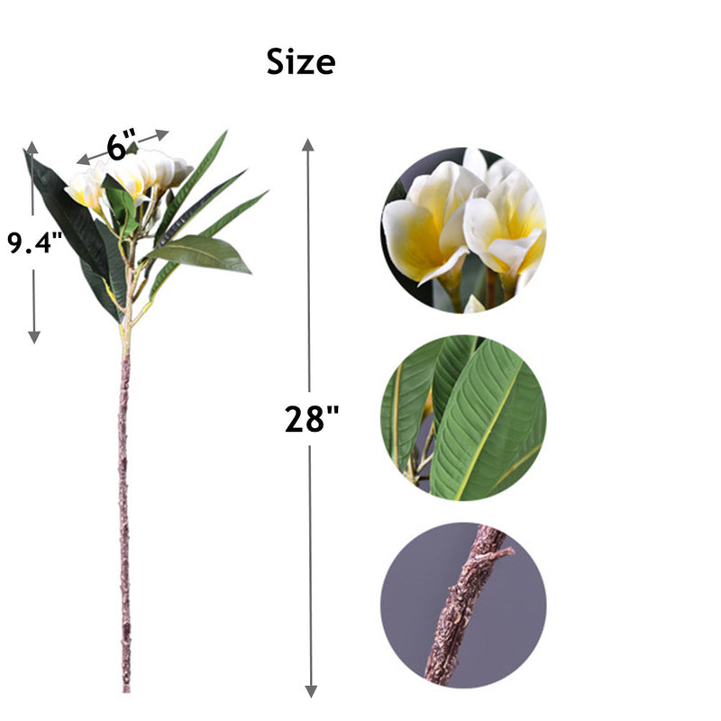 Bulk 6Pcs 28" Frangipani Bouquets Beach Hawaii Luau Party Wholesale