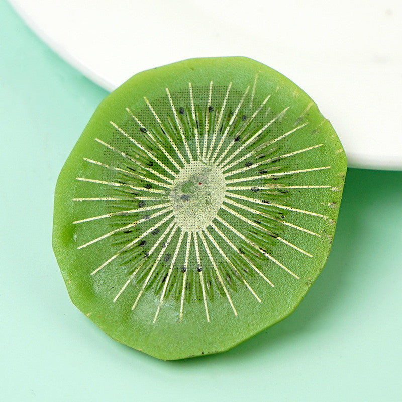 Lot de 10 tranches de fruits artificiels en vrac, simulation de fruits réalistes, décoration en gros 