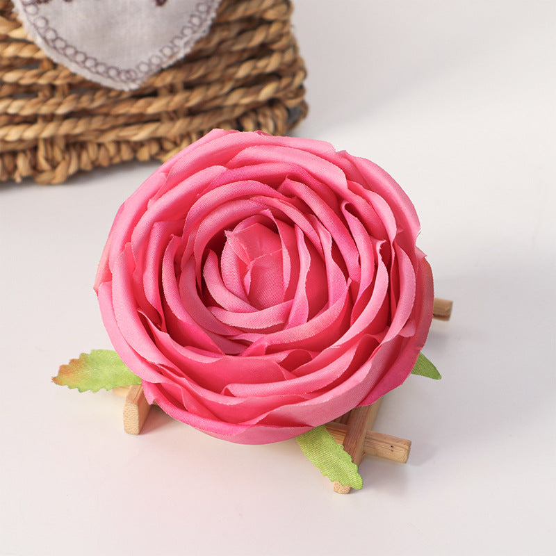 Bulk Cabbage Rose Flower Heads Silk Flowers for DIY Wedding Bouquets Centerpieces Baby Shower Party Home Decorations Wholesale