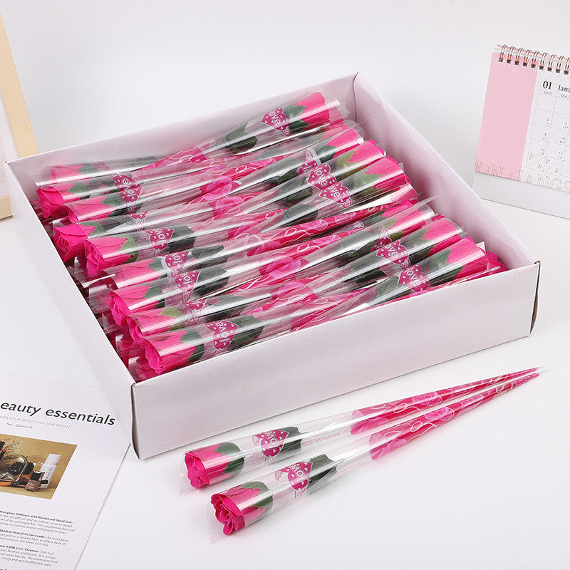 Bulk 60pcs Soap Rose Flower Box Valentine's Day Gifts Mother's Day Gifts Wedding Favors Wholesale