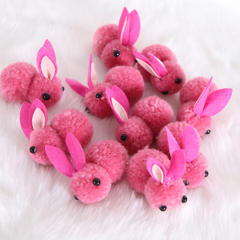 Bulk 10pcs Artificial Rabbits Holiday Ornaments for Easter Decorations Wholesale