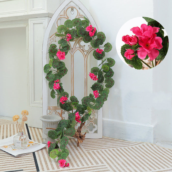 Bulk 6FT Artificial Begonia Garland Flowers for Mirror Wholesale