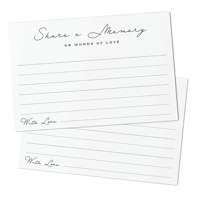 Carte funéraire en vrac Message Carte commémorative Vente en gros