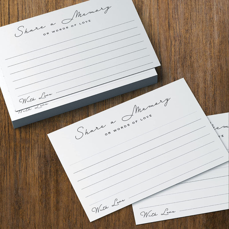 Carte funéraire en vrac Message Carte commémorative Vente en gros