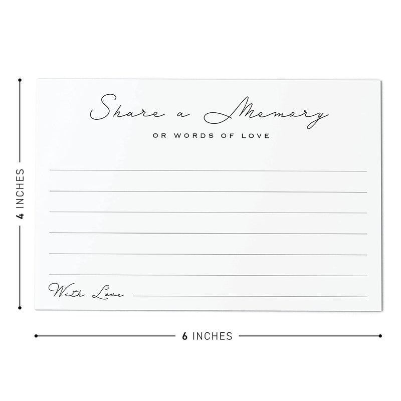 Carte funéraire en vrac Message Carte commémorative Vente en gros