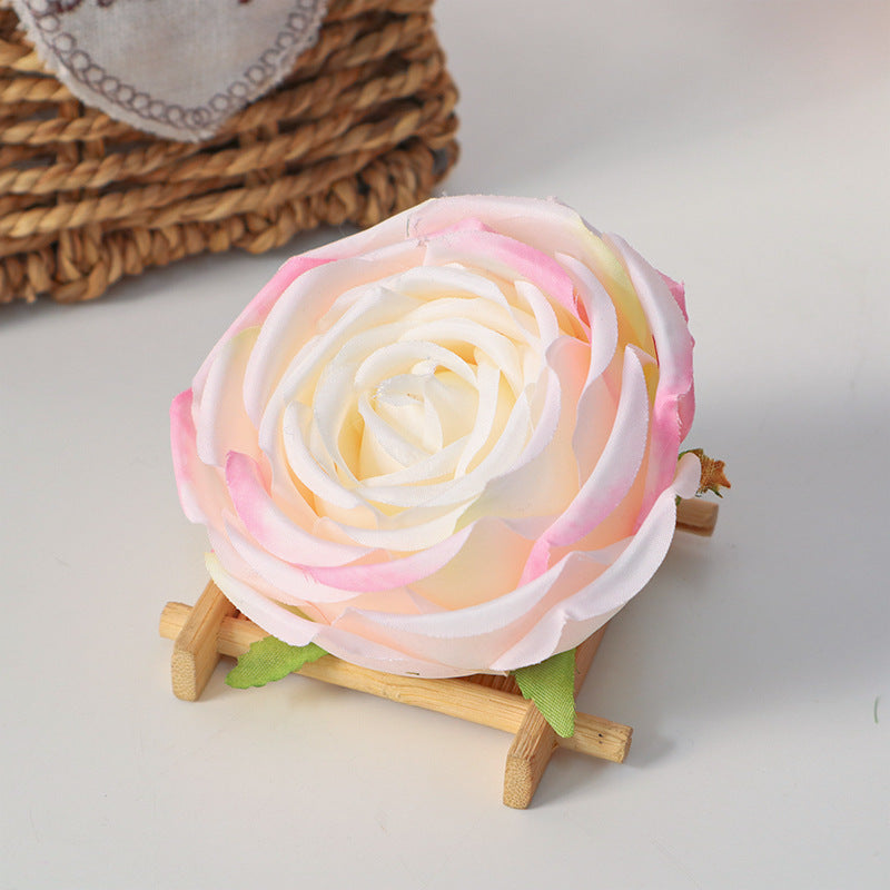 Bulk Cabbage Rose Flower Heads Silk Flowers for DIY Wedding Bouquets Centerpieces Baby Shower Party Home Decorations Wholesale