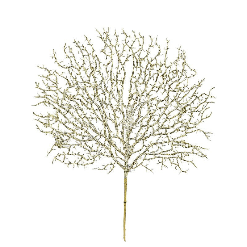 Bulk 19.6" Golden Antler Shaped Tree Branch Manzanita Branches for Festival Decor Wholesale