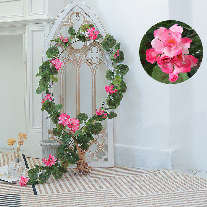 Bulk 6FT Artificial Begonia Garland Flowers for Mirror Wholesale