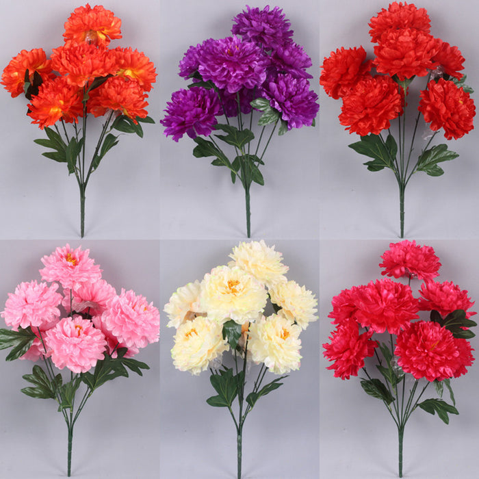 Bulk 27" Large Artificial Cemetery Flowers Bouquet for Grave Outdoor Wholesale