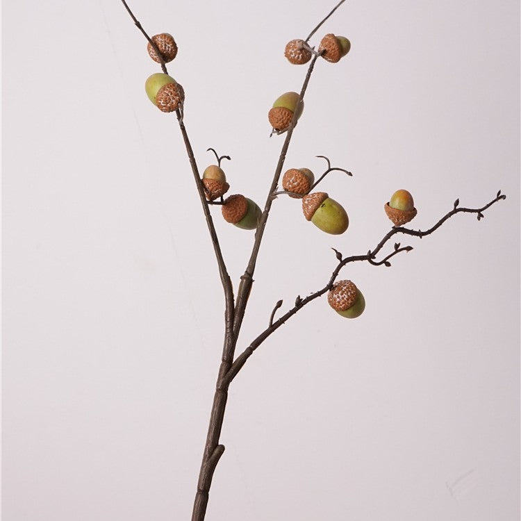 Bulk 29" Artificial Fruits Acorns Branches Stems - Realistic Fall and Winter Centerpiece for Mantel, Table, Home Decor Wholesale