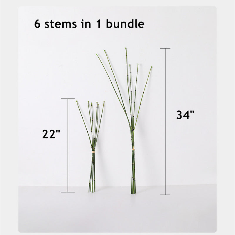 Lot de 6 brindilles de verdure exclusives en vrac, branches et longues tiges artificielles, vente en gros 