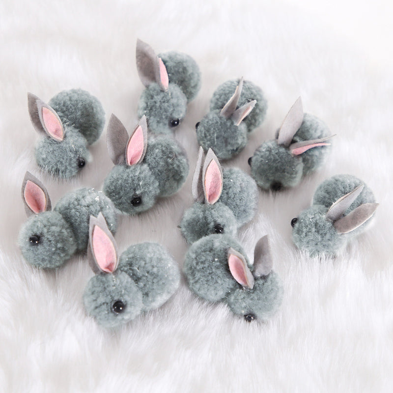 Bulk 10pcs Artificial Rabbits Holiday Ornaments for Easter Decorations Wholesale