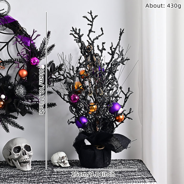 Bulk Halloween Potted Tree Ball Ornaments Halloween Decoration Wholesale