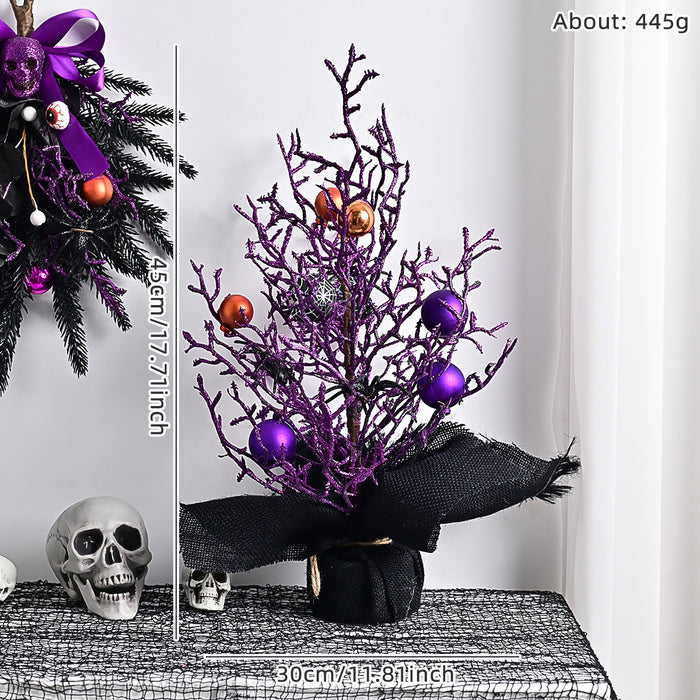 Bulk Halloween Potted Tree Ball Ornaments Halloween Decoration Wholesale