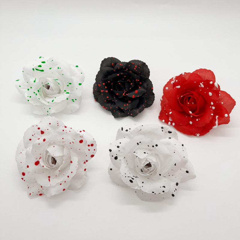 Lot de 50 têtes de roses d'Halloween de 3,5 pouces pour l'artisanat en gros