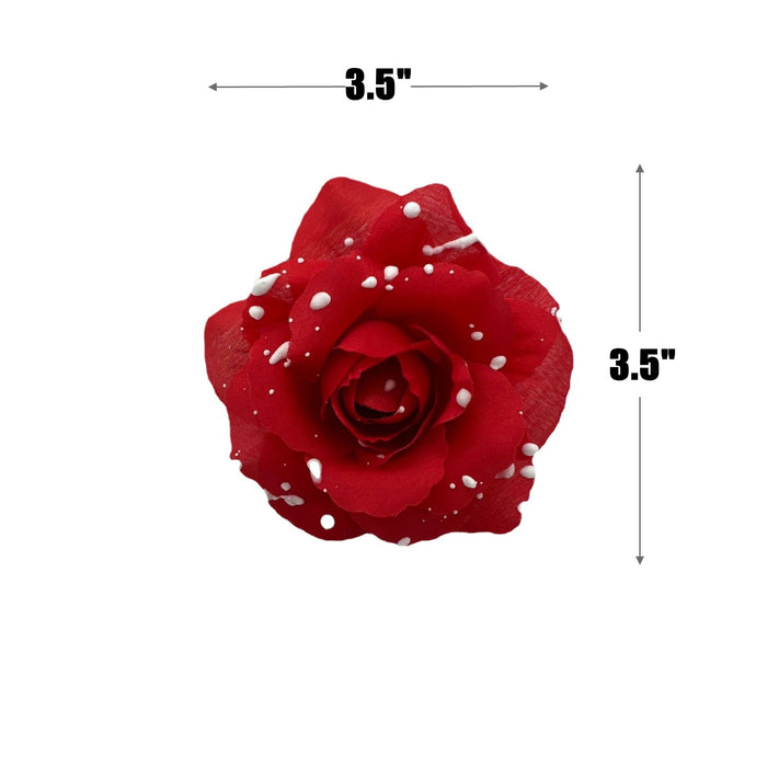 Bulk 50pcs 3.5" Halloween Rose Flower Heads for Crafts Wholesale