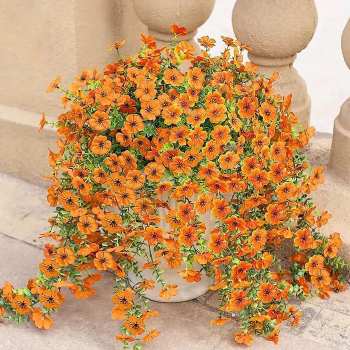 Bulk 2pcs Artificial Hanging Flowers Plants for Outdoor Spring Decoration Wholesale