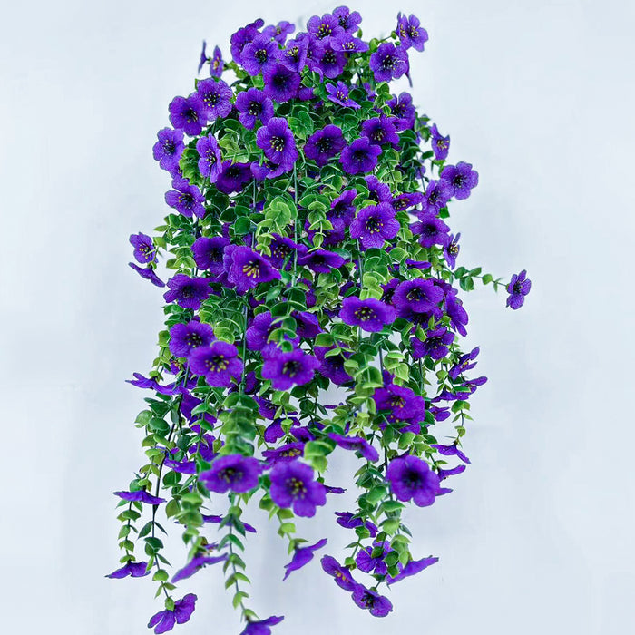 Bulk 2pcs Artificial Hanging Flowers Plants UV Resistant for Outdoor Fall Decoration Wholesale