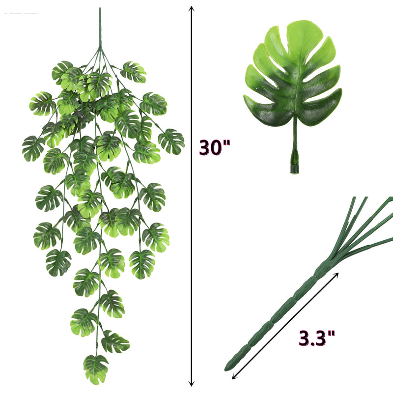 artificial hanging plants for shelves Bulk Fake Hanging Plants Artificial Ivy Greenery Leaves for Wedding Wa — Artificialmerch