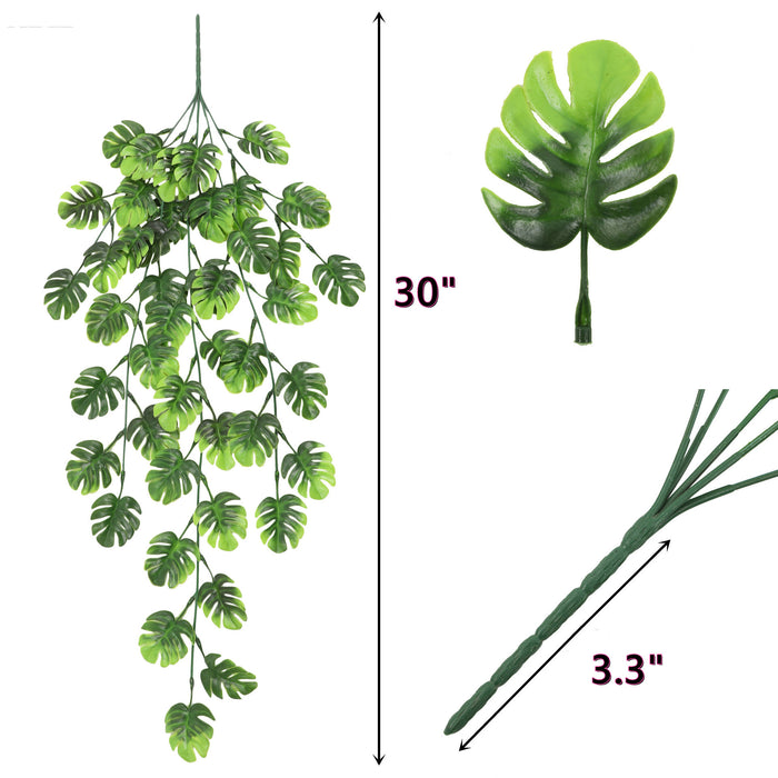Bulk Fake Hanging Plants Artificial Ivy Greenery Leaves for Wedding Wall House Room Patio Indoor Outdoor Home Shelf Office Wholesale