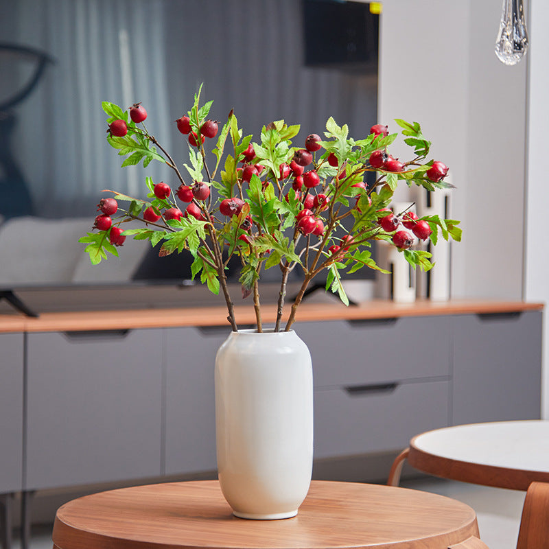 Bulk Exclusive 24" Hawthorn Stems Spray Artificial Fruits Branches Wholesale