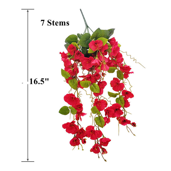 Bulk 16.5" Hibiscus Artificial Flowers Trailing Bush Stems Wholesale