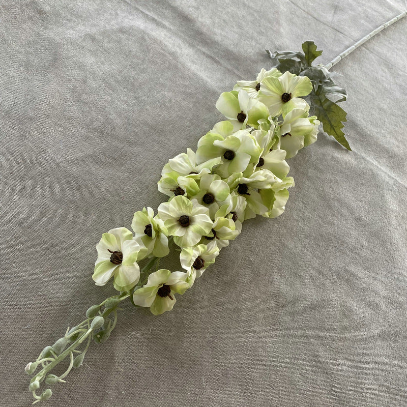 Bulk 25" Silk Hollyhocks Long Stems Artificial Hollyhock Flower Arrangement Wholesale