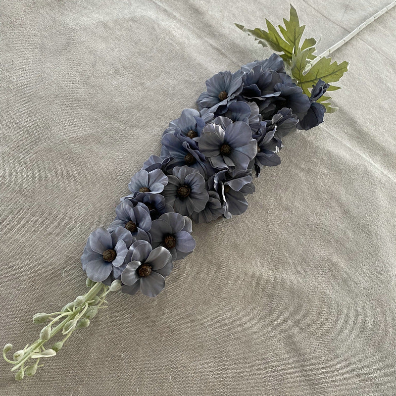 Bulk 25" Silk Hollyhocks Long Stems Artificial Hollyhock Flower Arrangement Wholesale