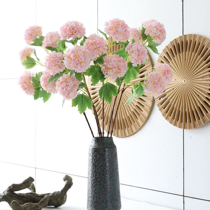 Bulk 2Pcs 32" Hydrangea Stems Artificial with 3 Flower Heads Wholesale