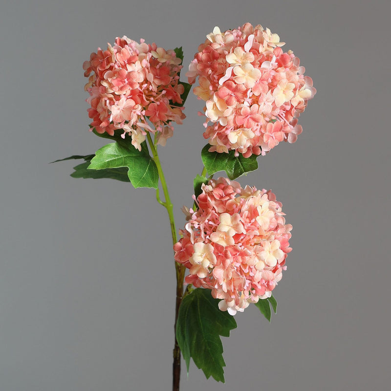 Bulk 2pcs 32" Hydrangea Spray Branches Stems with 3 Flower Heads Wholesale