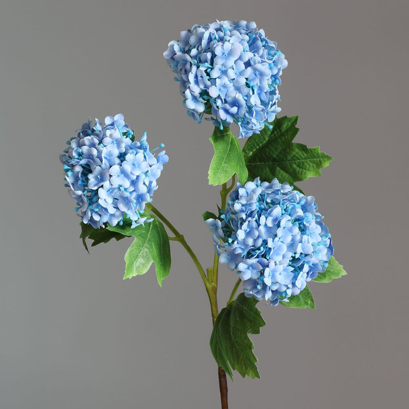 Bulk 2pcs 32" Hydrangea Spray Branches Stems with 3 Flower Heads Wholesale