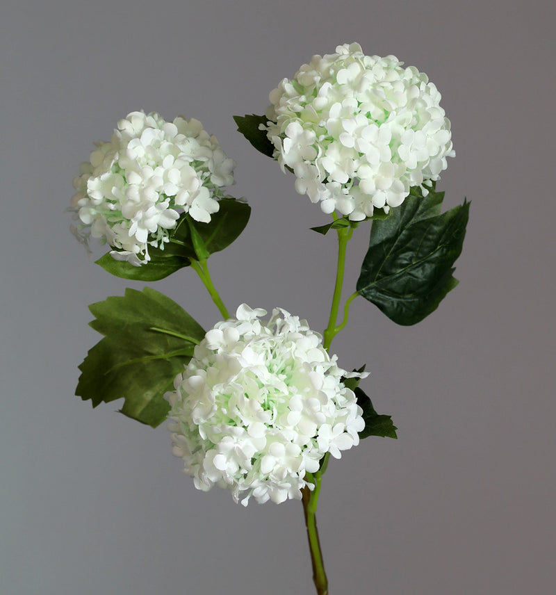 Bulk 2pcs 32" Hydrangea Spray Branches Stems with 3 Flower Heads Wholesale