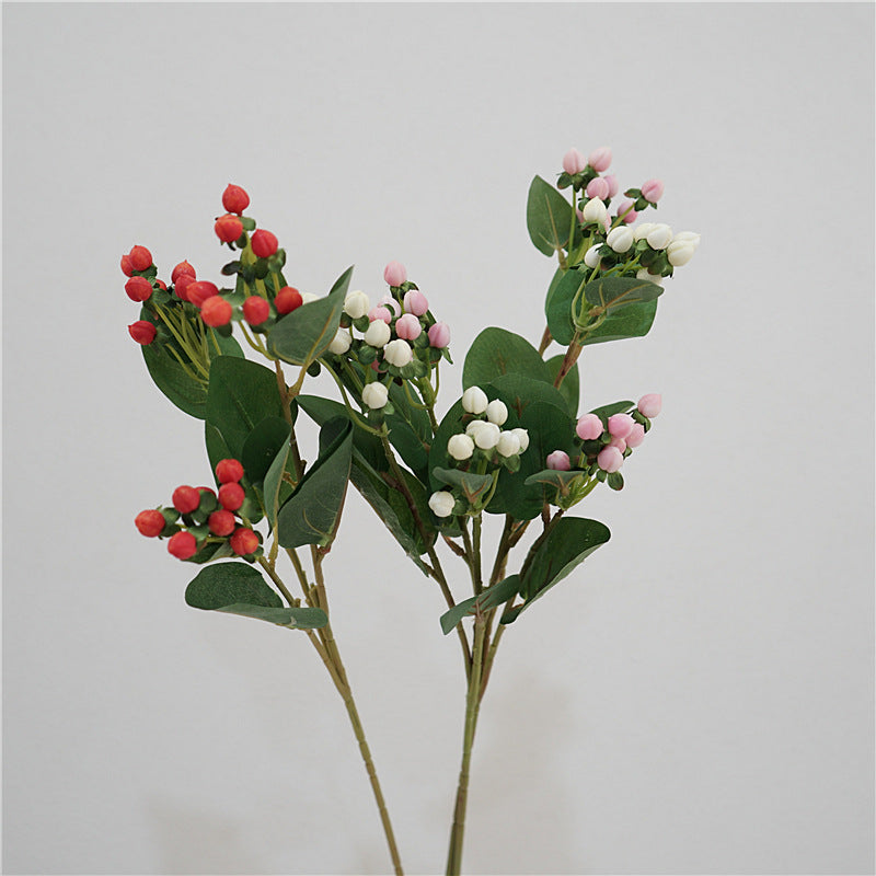Bulk 26.7" Hypericum Berries Stems Faux Hypericum Spray Wholesale