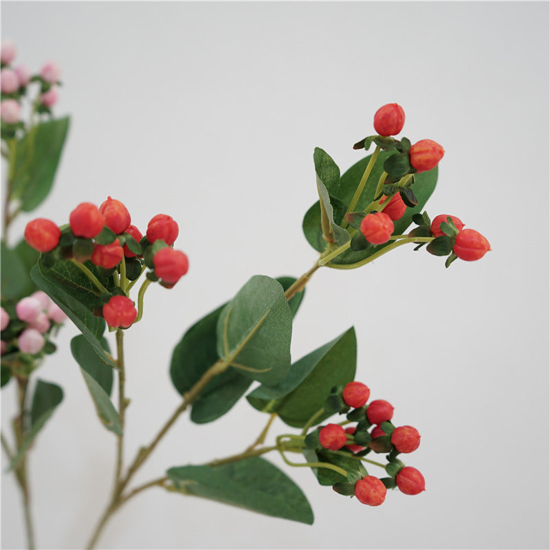 Bulk 26.7" Hypericum Berries Stems Faux Hypericum Spray Wholesale
