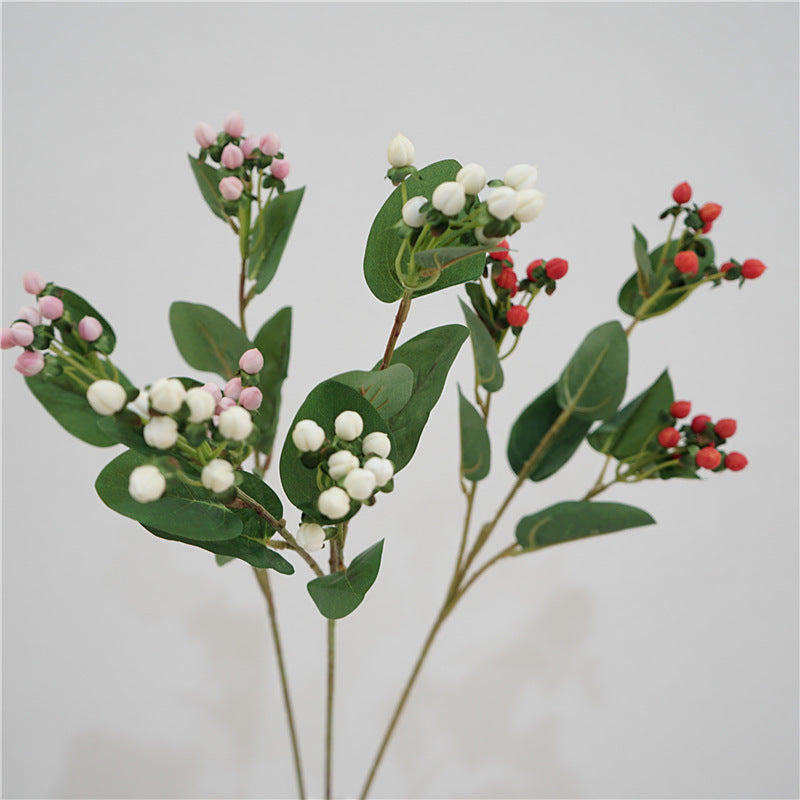 Bulk 26.7" Hypericum Berries Stems Faux Hypericum Spray Wholesale