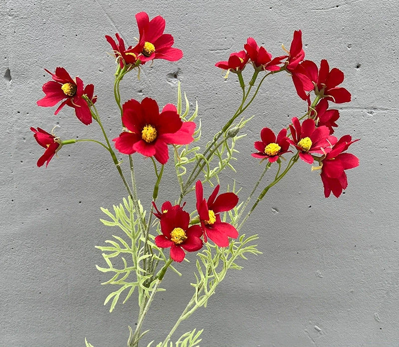 36.7" Tall Artificial Cosmos Flowers, Lifelike Fake Cosmos Blooms for Home Decor