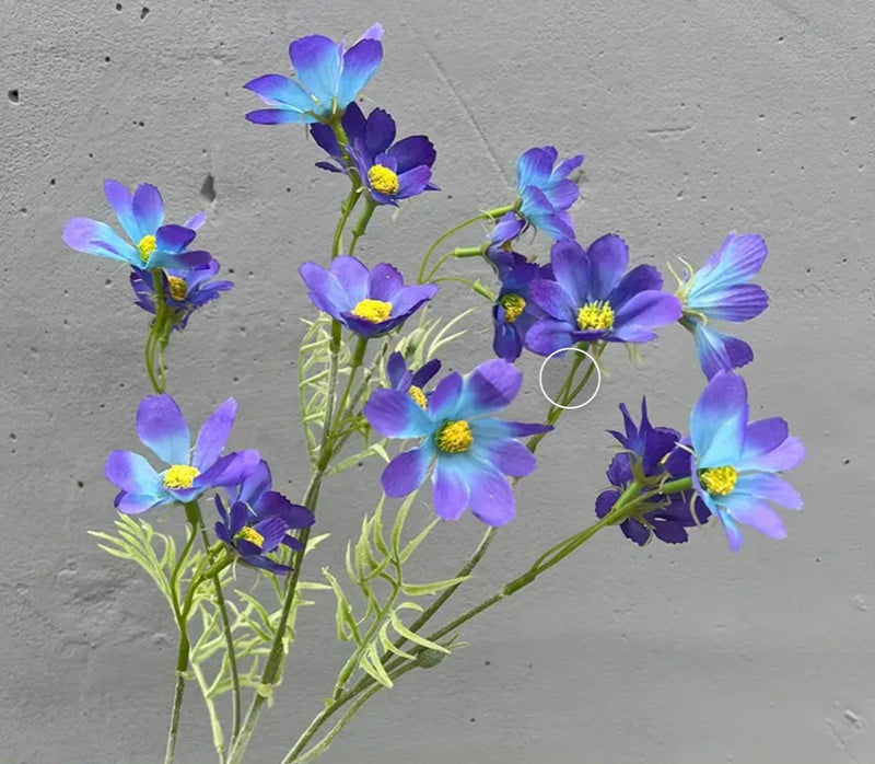 36.7" Tall Artificial Cosmos Flowers, Lifelike Fake Cosmos Blooms for Home Decor