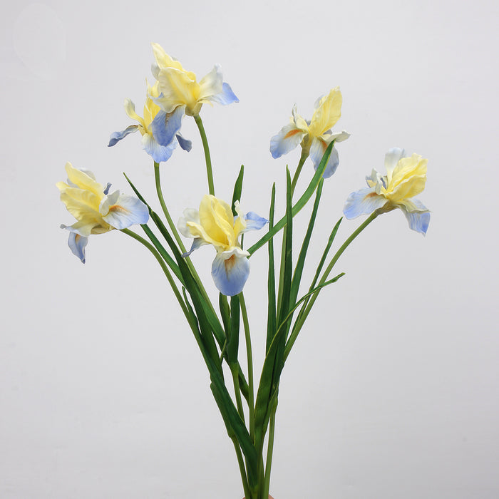 Bulk Exclusive 21.5 inches Tall Iris Stems Real Touch Iris Flowers Wholesale