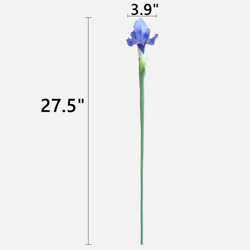 Lot de 5 tiges d'iris artificielles en soie pour fleurs en gros