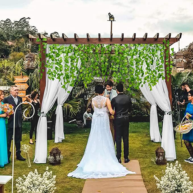 Clearance Bulk Artificial Ivy Leaf Vines Silk Ivy Leaves Hanging for Home Kitchen Garden Office Wedding Wall Decor Wholesale