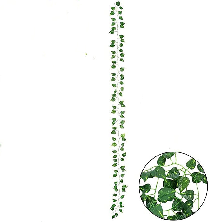 Clearance Bulk Artificial Ivy Leaf Vines Silk Ivy Leaves Hanging for Home Kitchen Garden Office Wedding Wall Decor Wholesale