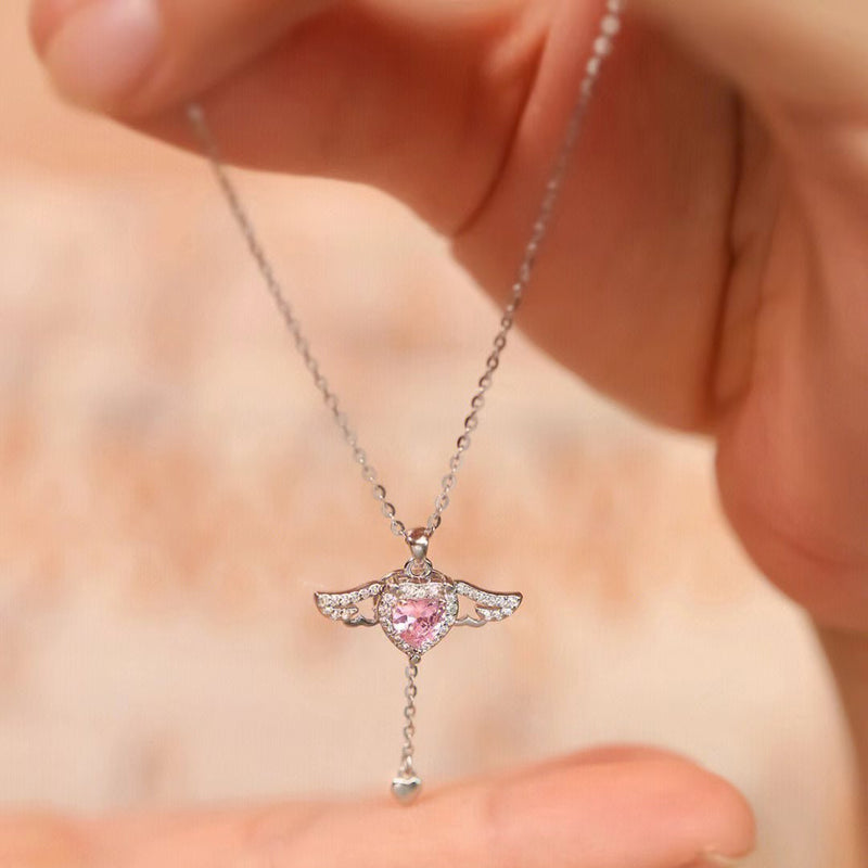 Bulk 2Pcs Knitted Bouquet Rose Gifts Necklace Valentine's Day Gifts Wholesale