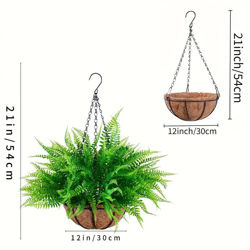 Bulk Boston Fern Hanging Topiary Baskets - Ideal for Outdoor Spaces Wholesale
